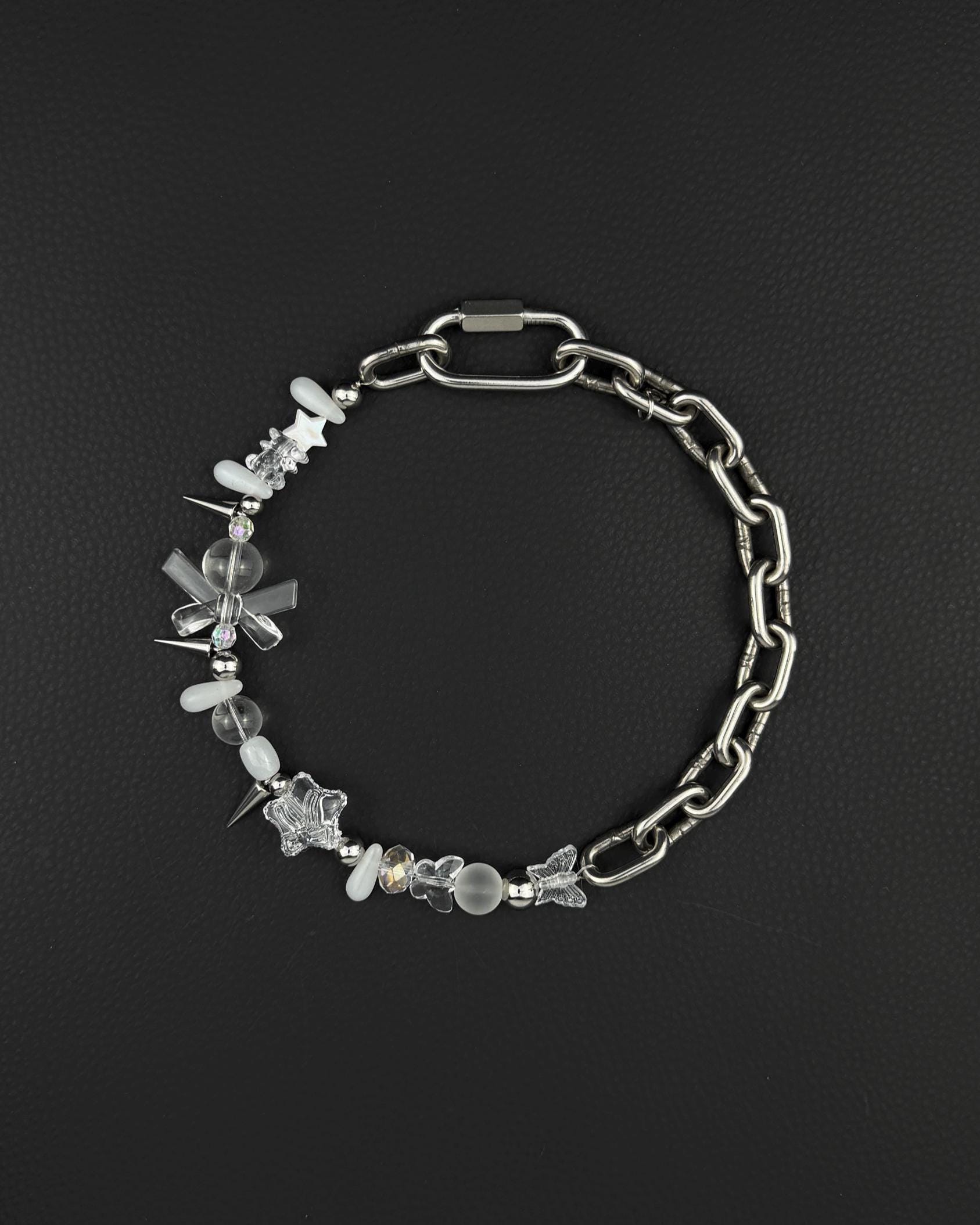 KAWAII | Handmade Stainless Steel Necklace | Industrial Rave Jewellery