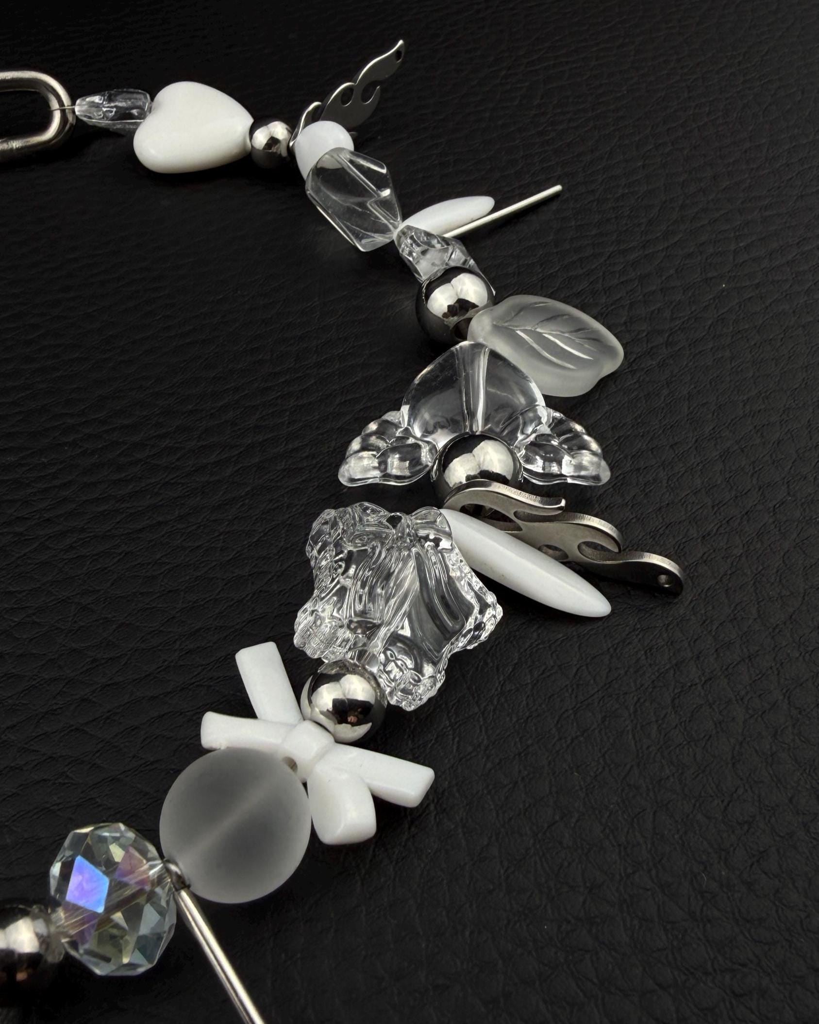 KAWAII | Handmade Stainless Steel Necklace | Industrial Rave Jewellery