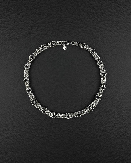 CHAINMAILLE II | Handmade Stainless Steel Necklace | Industrial Rave Jewellery
