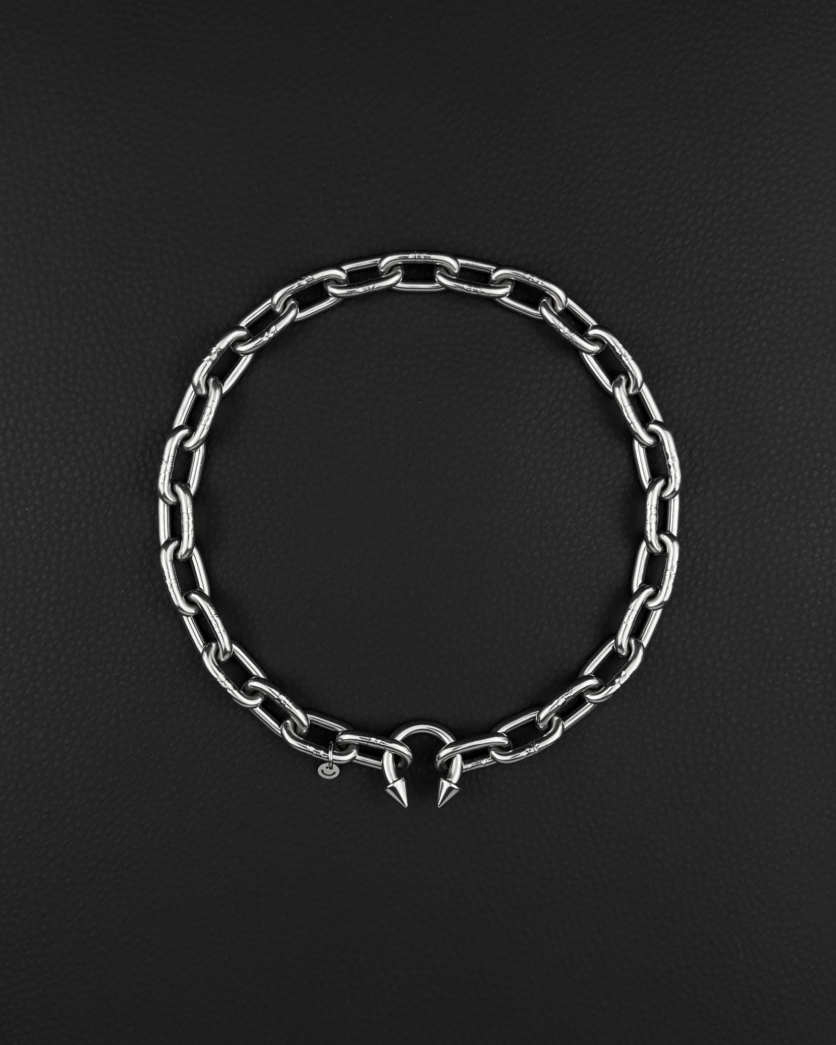FANG (4mm) | Handmade Stainless Steel Necklace | Industrial Rave Jewellery