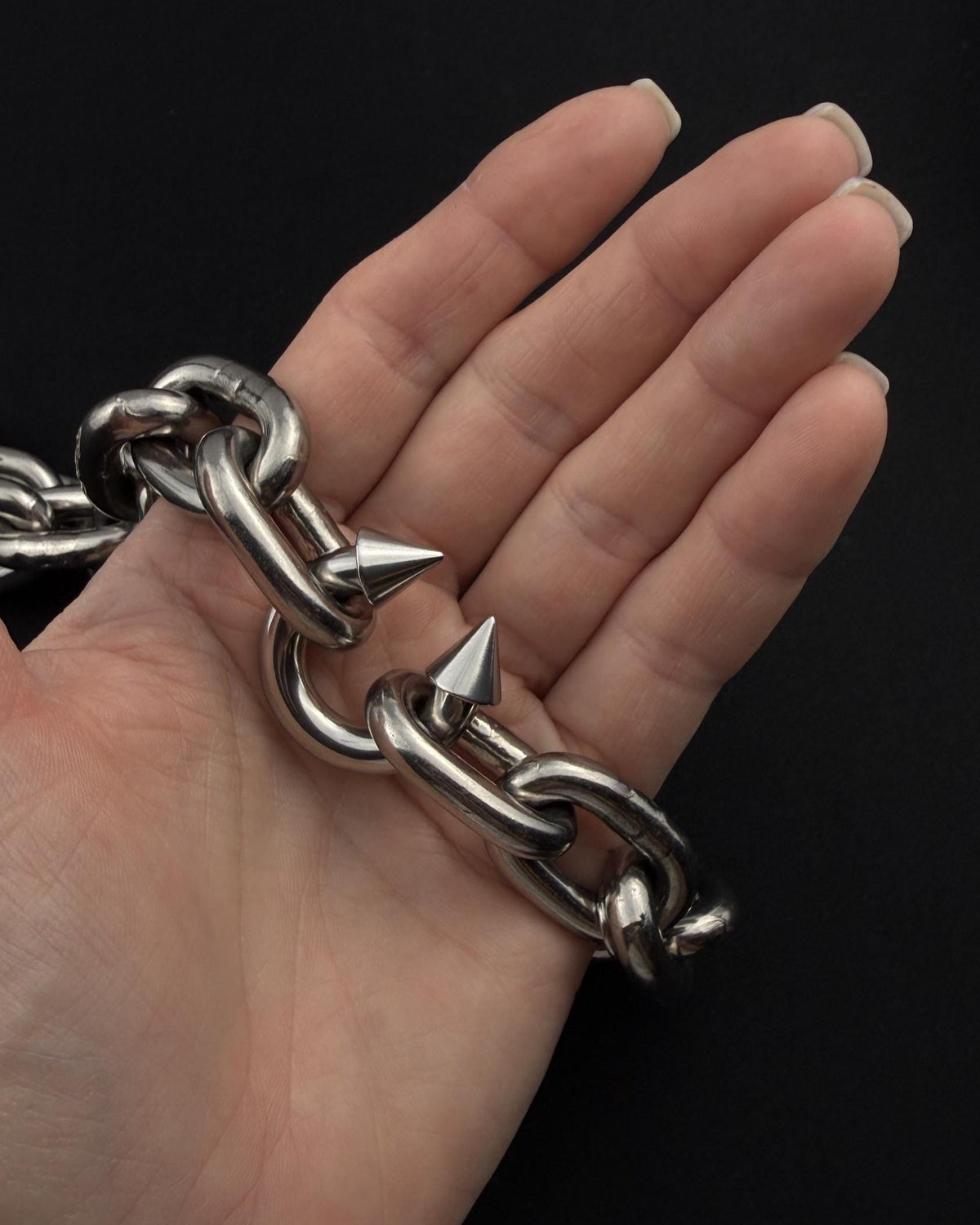 FANG (6mm) | Handmade Stainless Steel Necklace | Techno Rave Chain