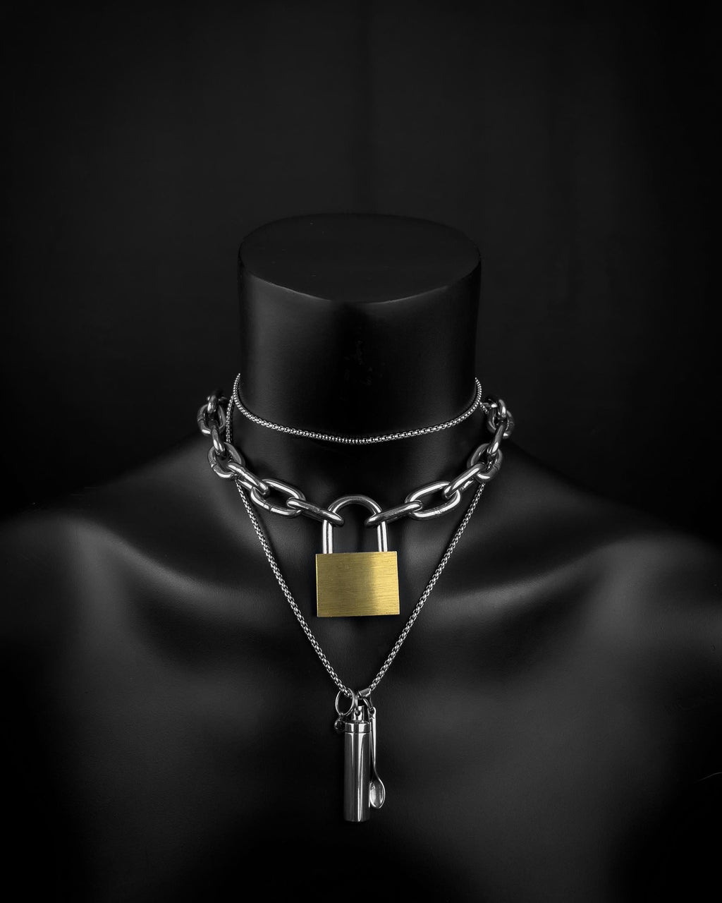 JEALOUSY | Handmade Stainless Steel Necklace | Industrial Rave Jewellery