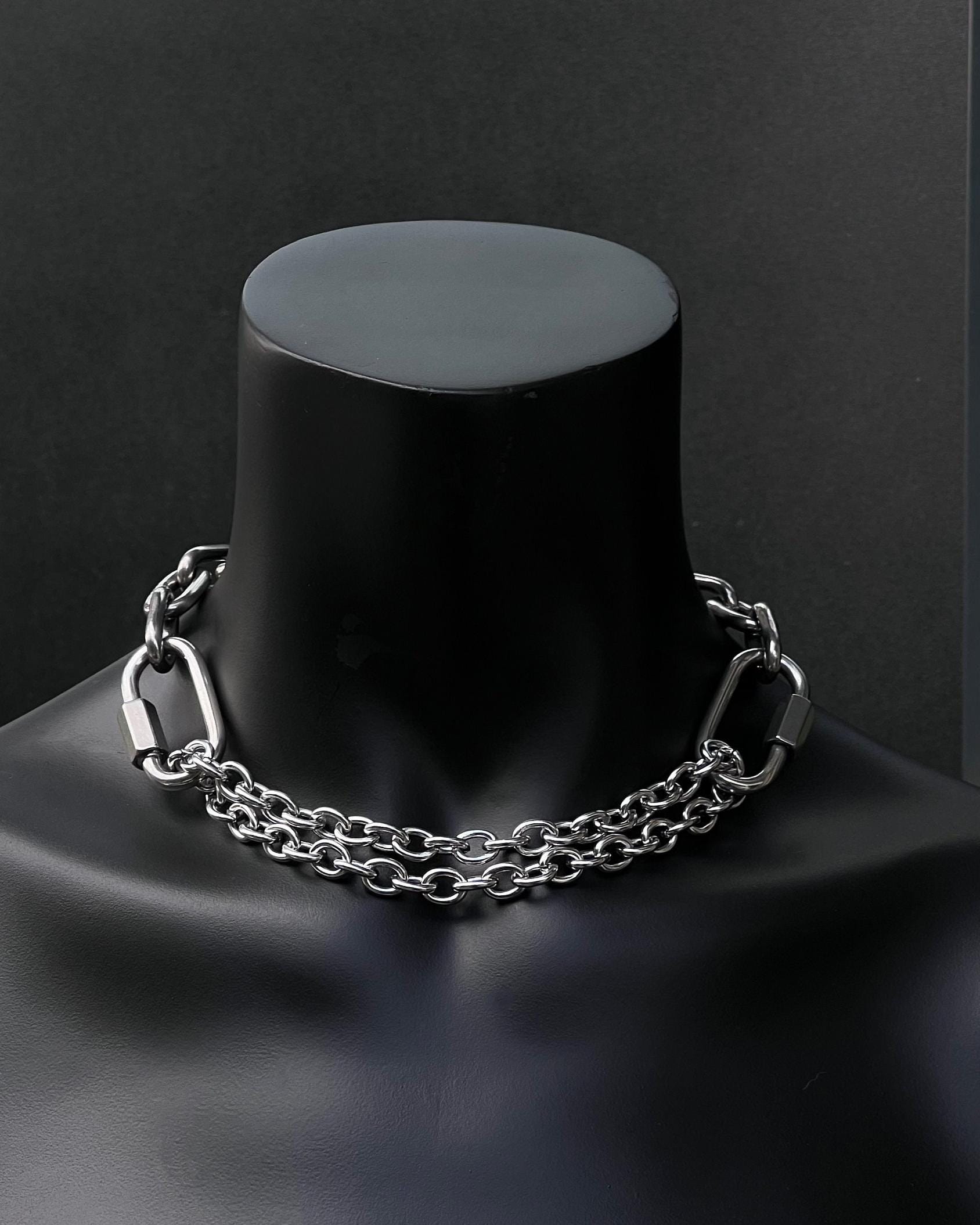MARTINGALE (Silver) | Handmade Stainless Steel Necklace | Industrial Rave Jewellery