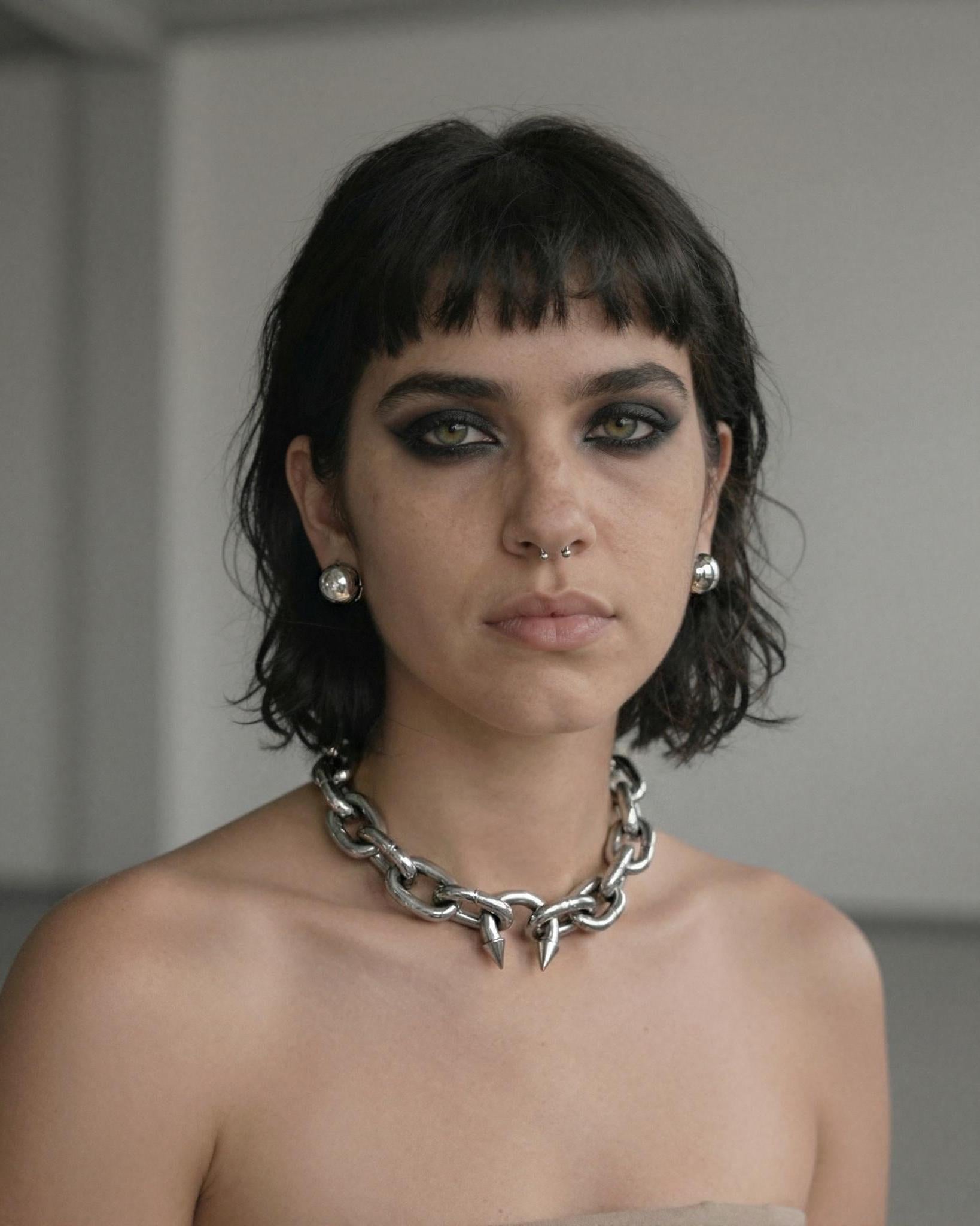 FANG (6mm) | Handmade Stainless Steel Necklace | Industrial Rave Jewellery