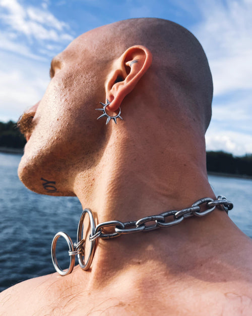 ASTRAL | Stainless Steel Earring | Industrial Rave Jewellery