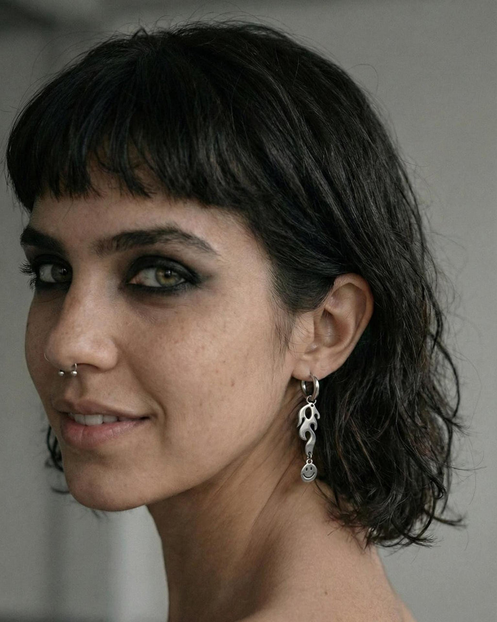 FLAME | Stainless Steel Earring | Industrial Rave Jewellery
