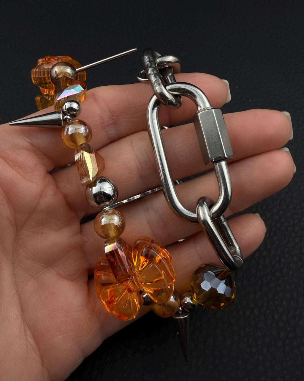 KAWAII | Handmade Stainless Steel Necklace | Industrial Rave Jewellery