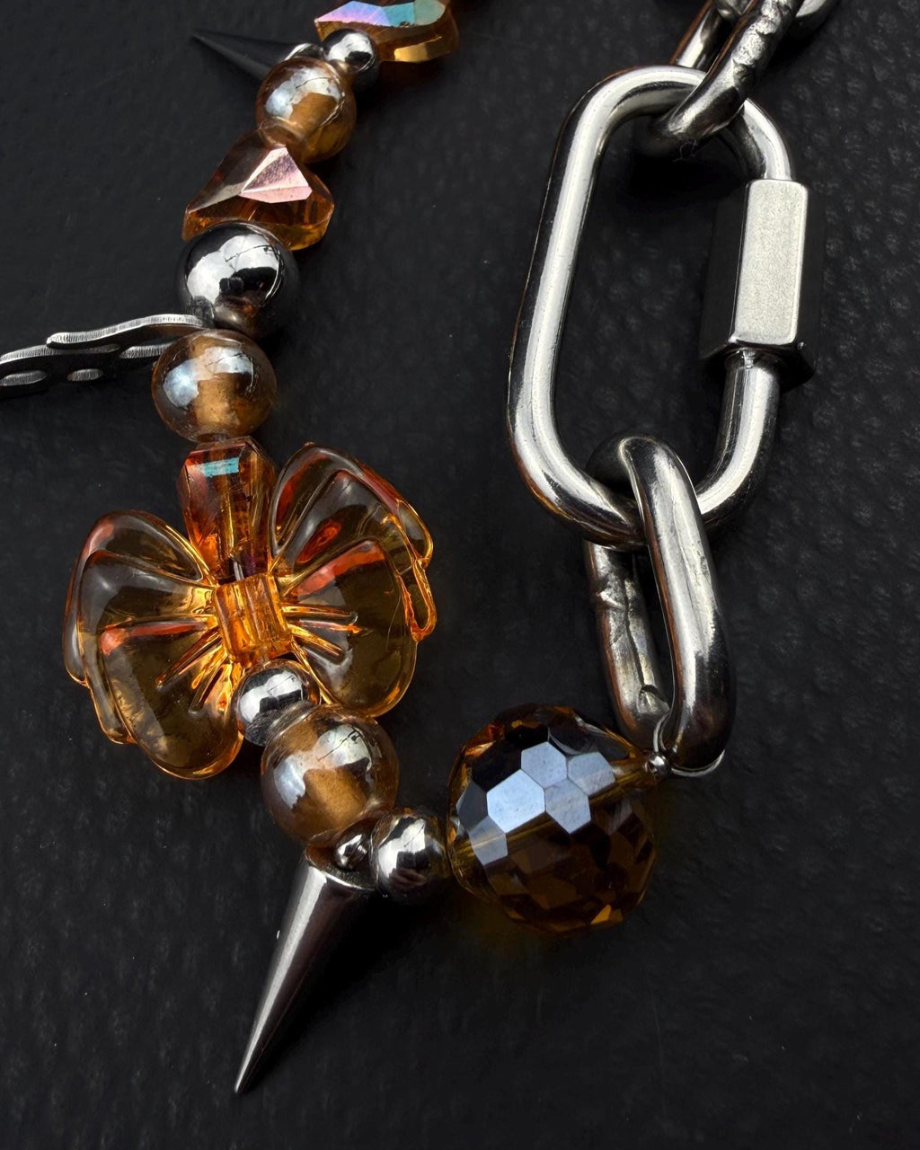 KAWAII | Handmade Stainless Steel Necklace | Industrial Rave Jewellery