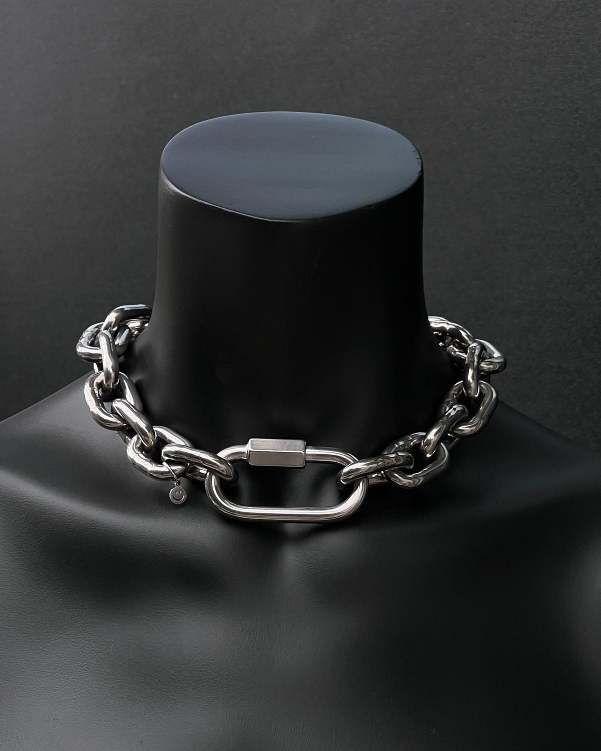 FAT 6mm Chain Choker | Stainless Steel Chunky Necklace | Industrial Techno Rave Jewelry