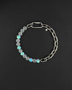 PRECIOUS (frosted) | Handmade Stainless Steel Necklace | Industrial Rave Jewellery