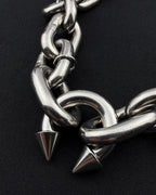 FANG (6mm) | Handmade Stainless Steel Necklace | Industrial Rave Jewellery