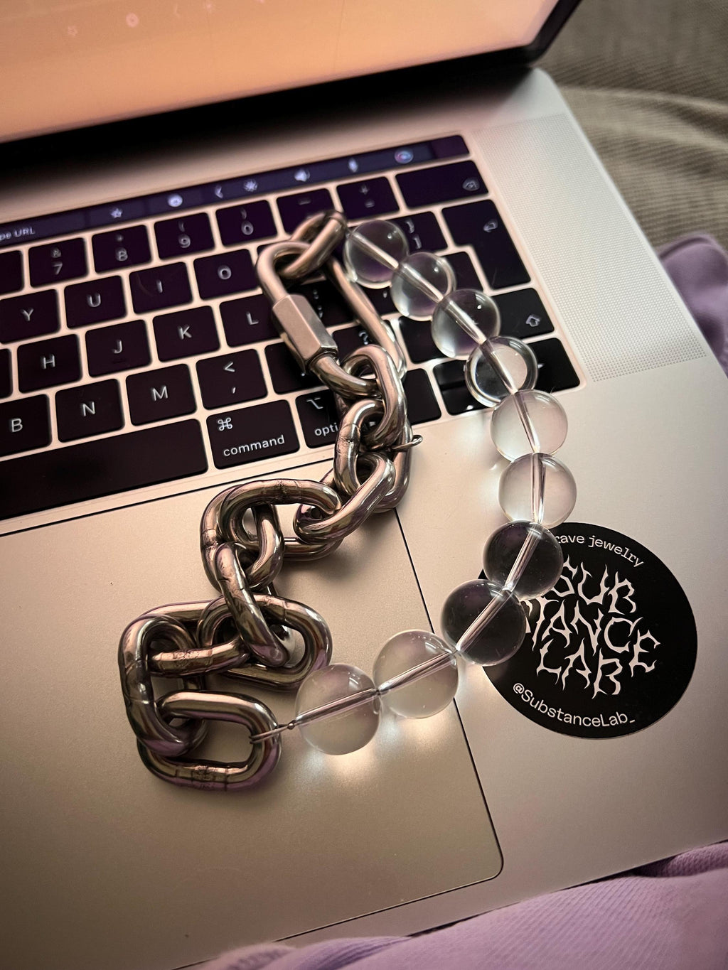 PLEASURE | Handmade Stainless Steel Necklace | Industrial Rave Jewellery