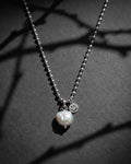 PEARLCORE I | Handmade Pearl and Stainless Steel Necklace | Industrial Rave Jewellery
