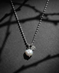 PEARLCORE I | Handmade Pearl and Stainless Steel Necklace | Industrial Rave Jewellery