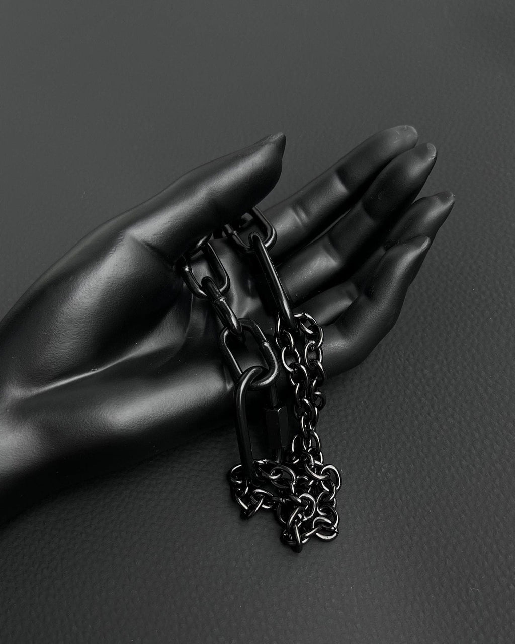 MARTINGALE Black Chain Choker | Steel Techno Necklace | Industrial Rave Jewelry