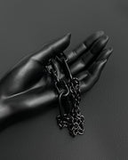 MARTINGALE Black Chain Choker | Steel Techno Necklace | Industrial Rave Jewelry