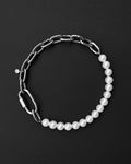 50/50 | Handmade Stainless Steel Necklace | Industrial Rave Jewellery
