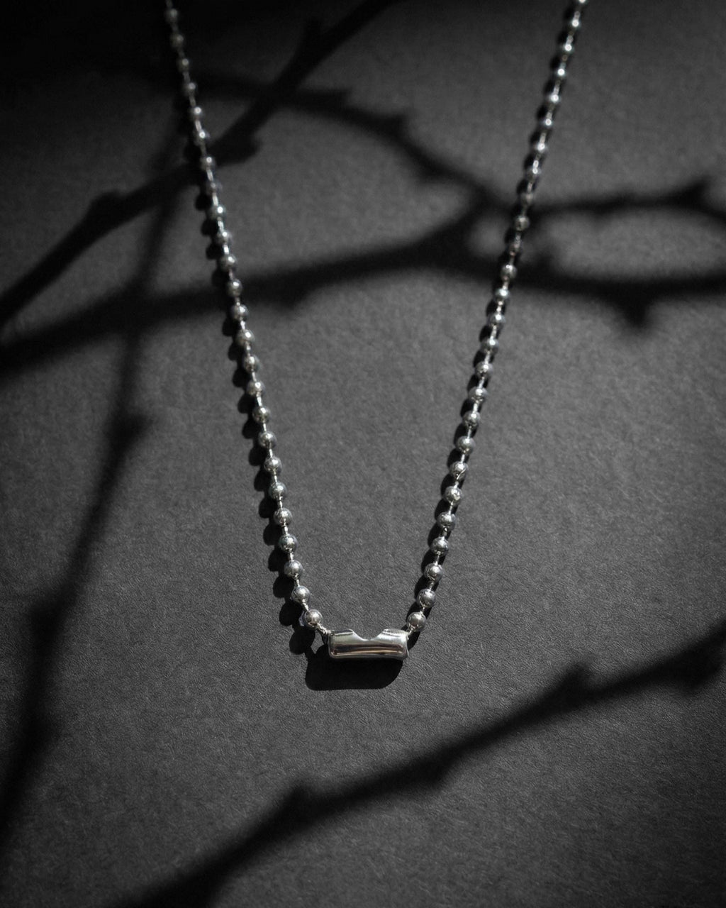 PEARLCORE I | Handmade Pearl and Stainless Steel Necklace | Industrial Rave Jewellery