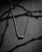PEARLCORE I | Handmade Pearl and Stainless Steel Necklace | Industrial Rave Jewellery