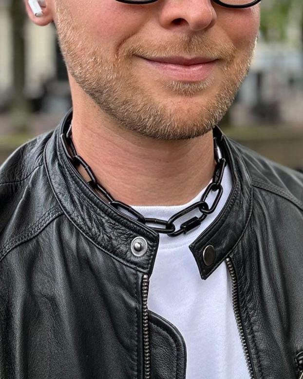 BLACKEST | Handmade Steel Necklace | Industrial Rave Jewellery