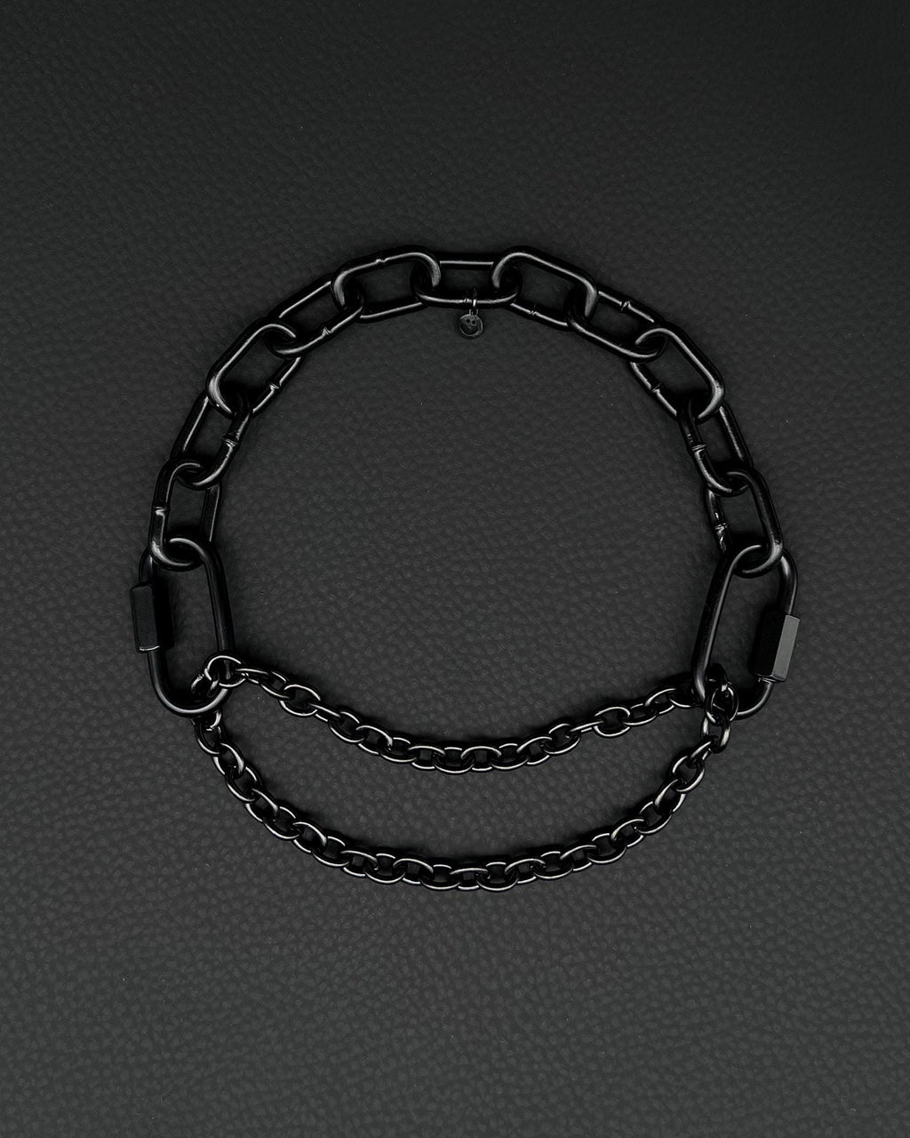 MARTINGALE Black Chain Choker | Steel Techno Necklace | Industrial Rave Jewelry
