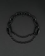MARTINGALE Black Chain Choker | Steel Techno Necklace | Industrial Rave Jewelry