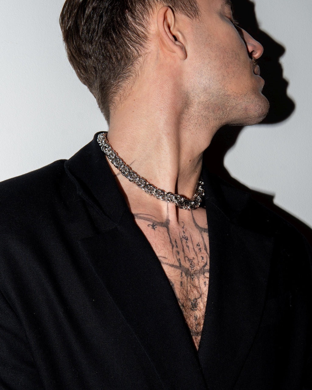 CHAINMAILLE | Handmade Stainless Steel Necklace | Industrial Rave Jewellery