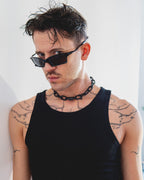 BLACKEST | Handmade Steel Necklace | Industrial Rave Jewellery