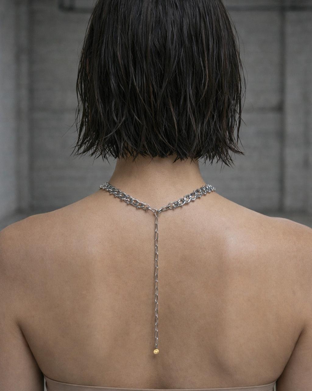 LITTLE BALLS | Handmade Stainless Steel Necklace | Industrial Rave Jewellery