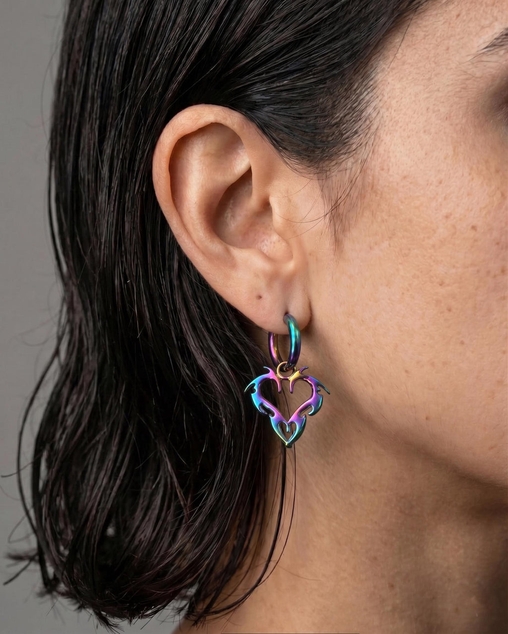 Pride Edition | NEO TRIBAL | Handmade Stainless Steel Earring | Industrial Rave Jewellery