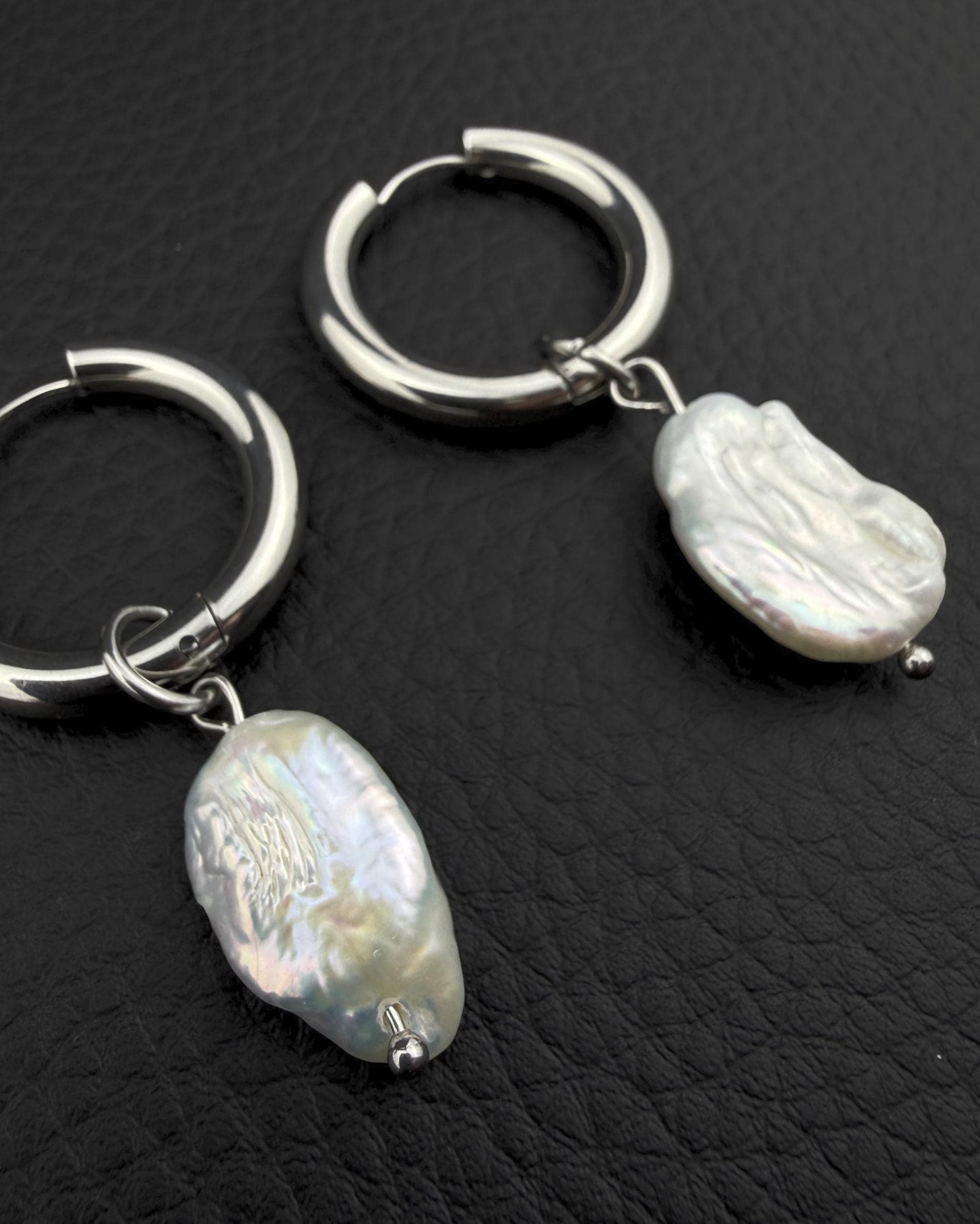 PEARLCORE | Handmade Stainless Steel Earring | Industrial Rave Jewellery
