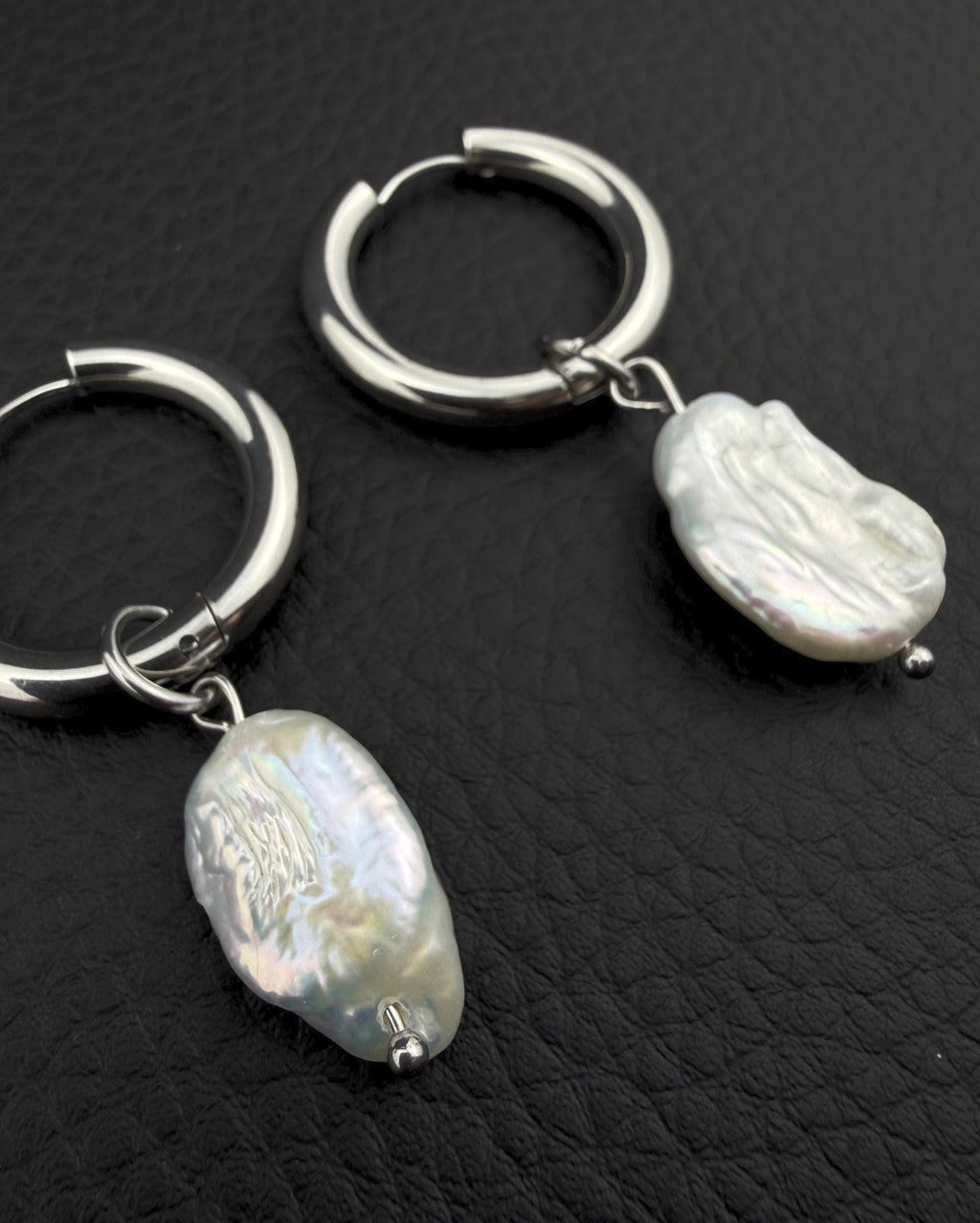 PEARLCORE | Handmade Stainless Steel Earring | Industrial Rave Jewellery