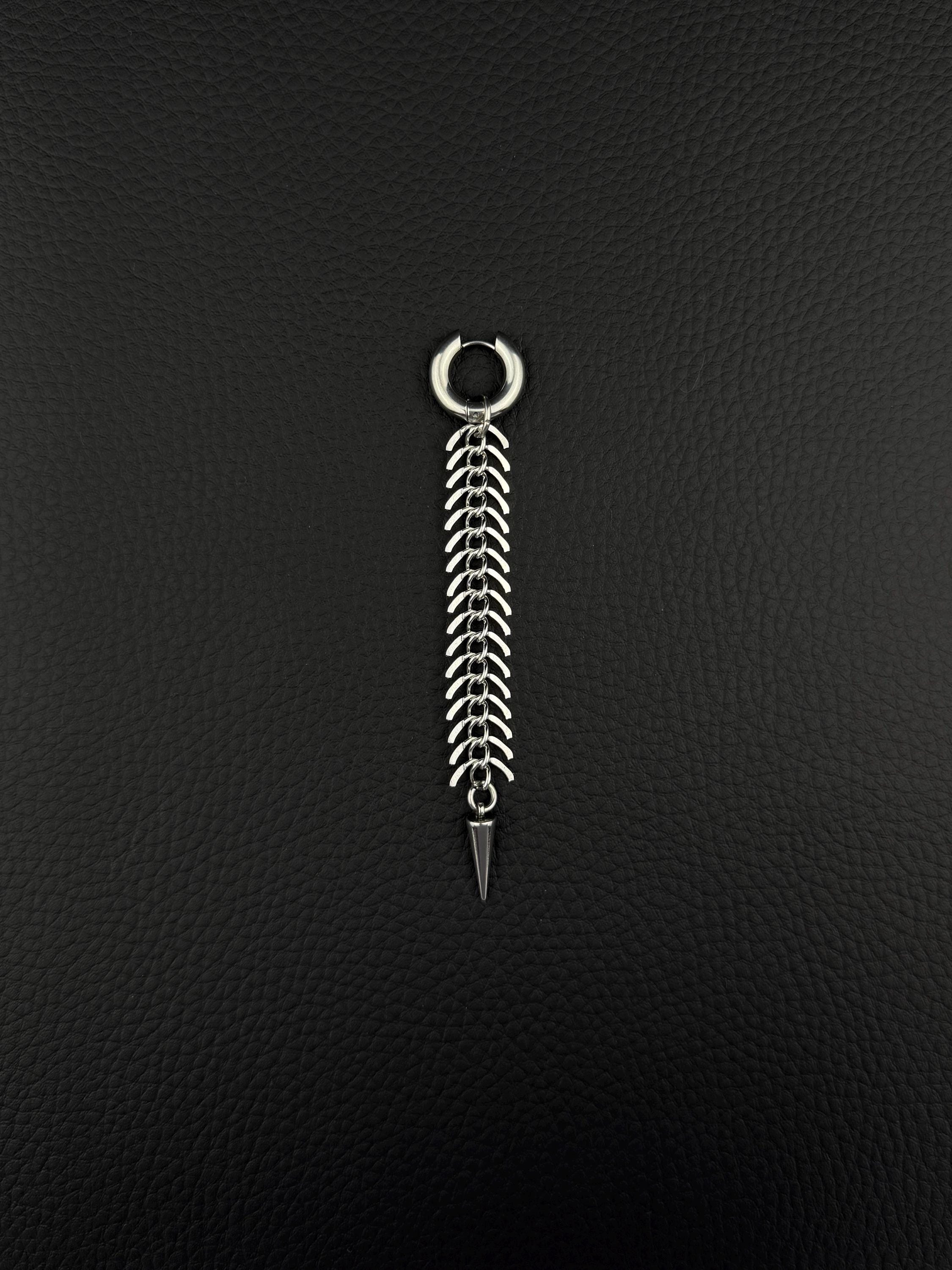 FISHBONE | Stainless Steel Earring | Industrial Rave Jewellery
