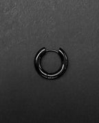 THICK HOOP BLACK | Stainless Steel Earring | Industrial Rave Jewellery