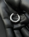 stainless steel thick heavy big oversized hoop earring