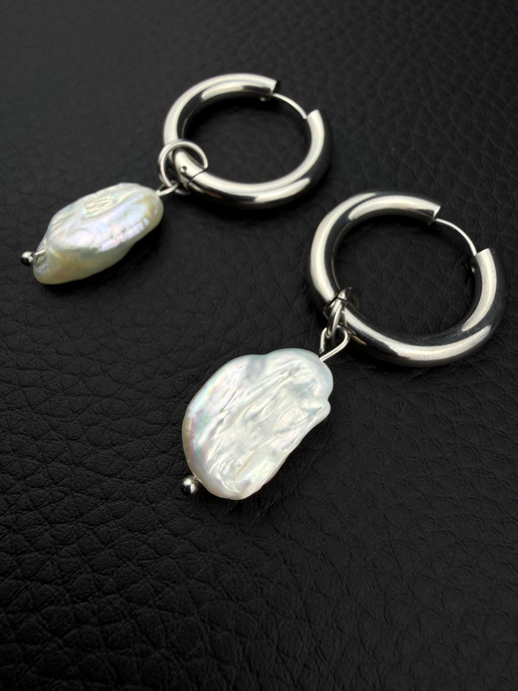 PEARLCORE | Handmade Stainless Steel Earring | Industrial Rave Jewellery