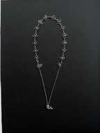 FLOWERS | Handmade Stainless Steel Necklace | Industrial Rave Jewellery