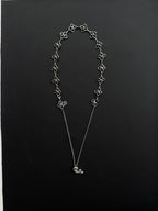 FLOWERS | Handmade Stainless Steel Necklace | Industrial Rave Jewellery