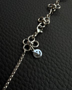 FLOWERS | Handmade Stainless Steel Necklace | Industrial Rave Jewellery