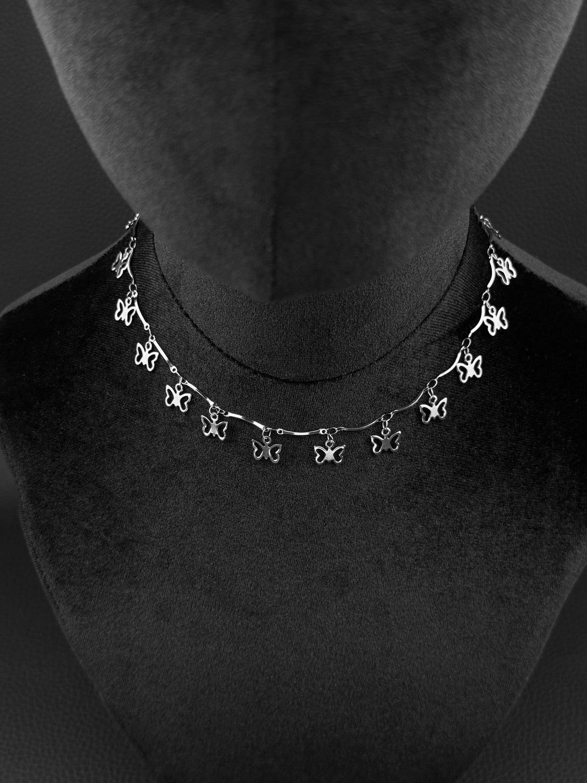 BUTTERFLIES | Handmade Stainless Steel Necklace | Rave Jewellery