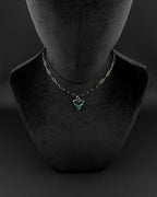 NEO TRIBAL (Pride Special) | Handmade Stainless Steel Necklace | Rave Jewelry | Rainbow finish