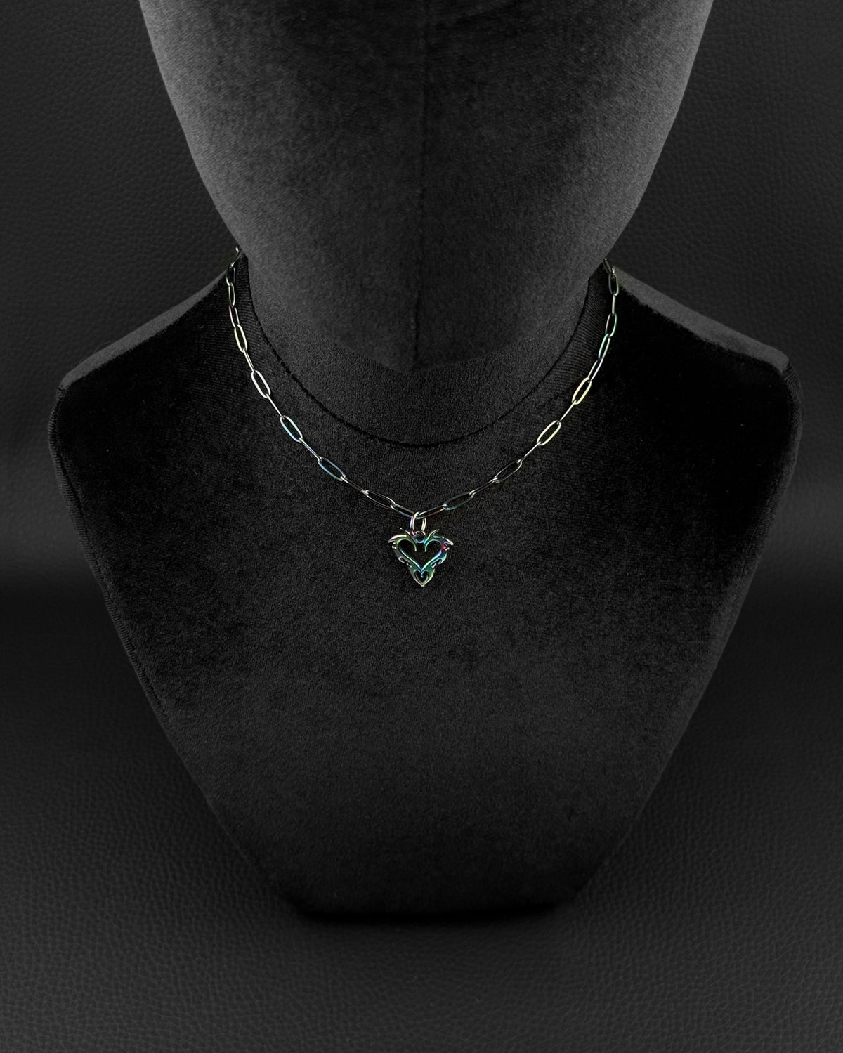 NEO TRIBAL (Pride Special) | Handmade Stainless Steel Necklace | Rave Jewelry | Rainbow finish