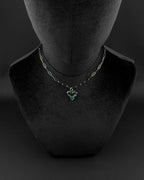 NEO TRIBAL (Pride Special) | Handmade Stainless Steel Necklace | Rave Jewelry | Rainbow finish