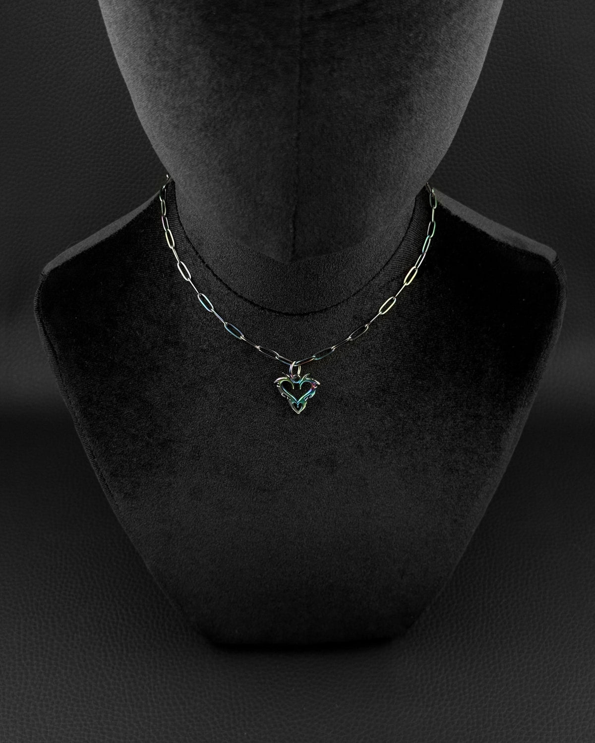 NEO TRIBAL (Pride Special) | Handmade Stainless Steel Necklace | Rave Jewelry | Rainbow finish