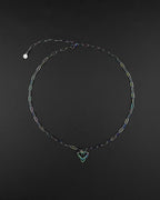 NEO TRIBAL (Pride Special) | Handmade Stainless Steel Necklace | Rave Jewelry | Rainbow finish