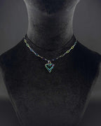 NEO TRIBAL (Pride Special) | Handmade Stainless Steel Necklace | Rave Jewelry | Rainbow finish
