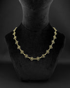 GOLD FLOWERS | Handmade Stainless Steel Heart Necklace | Rave Jewellery
