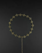 GOLD FLOWERS | Handmade Stainless Steel Heart Necklace | Rave Jewellery