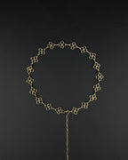 GOLD FLOWERS | Handmade Stainless Steel Heart Necklace | Rave Jewellery