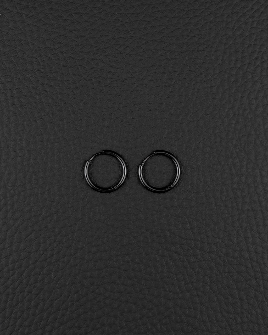 SMALL HOOP (Black) | Stainless Steel Earring | Industrial Rave Jewellery
